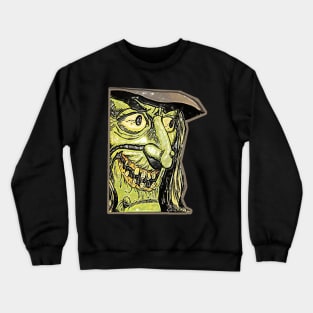 Hideous green witch Crewneck Sweatshirt